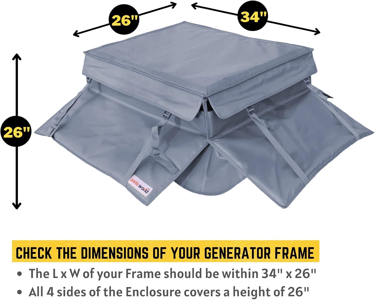 Parts World USA Rain Shelter Enclosure for Portable Generator Tent R423