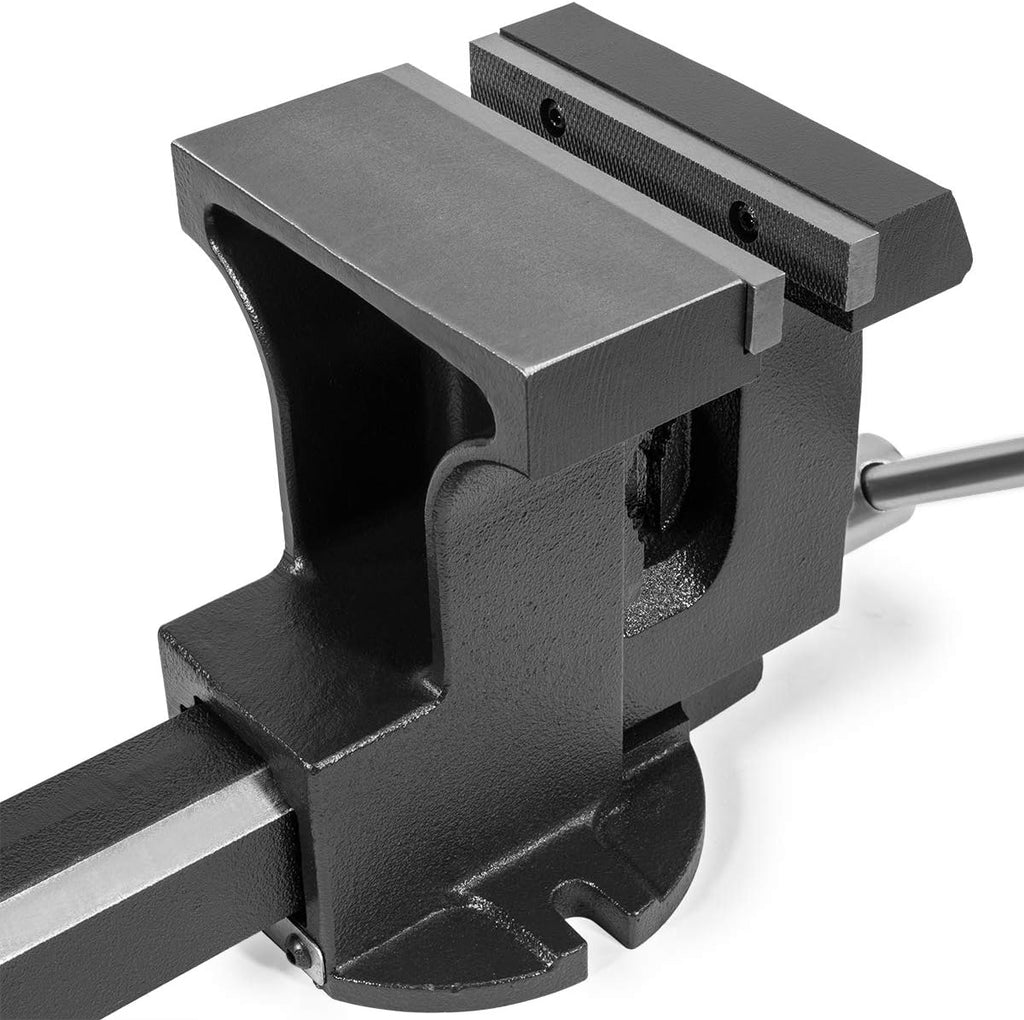 Stark 2-in-1 Tow Hitch Truck Vise 6" with Bench Mount, Grey B547