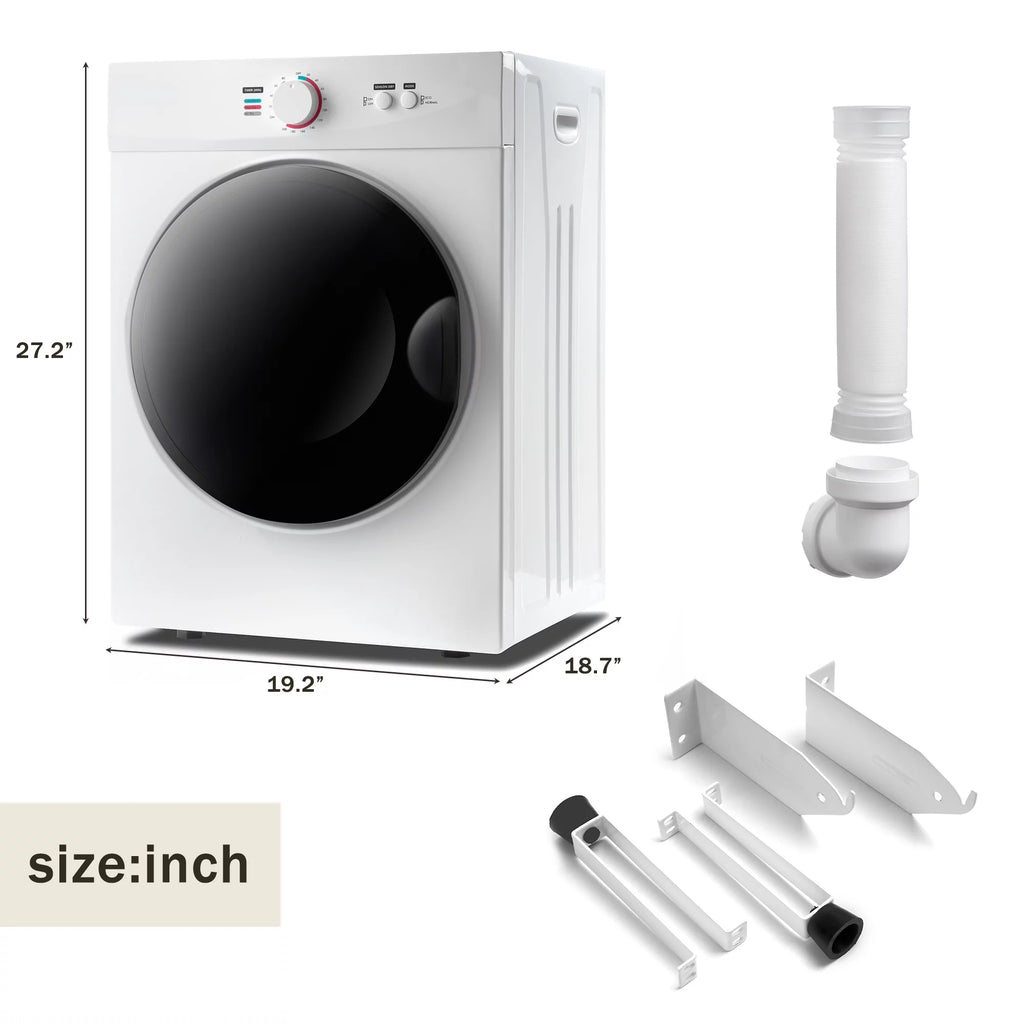 MDHAND Portable Clothes Dryer, 6.6 LBS, Stainless Steel, 1010W S21545