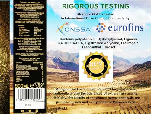 Morocco Gold Extra Virgin Olive Oil Cold Pressed 500ml A391
