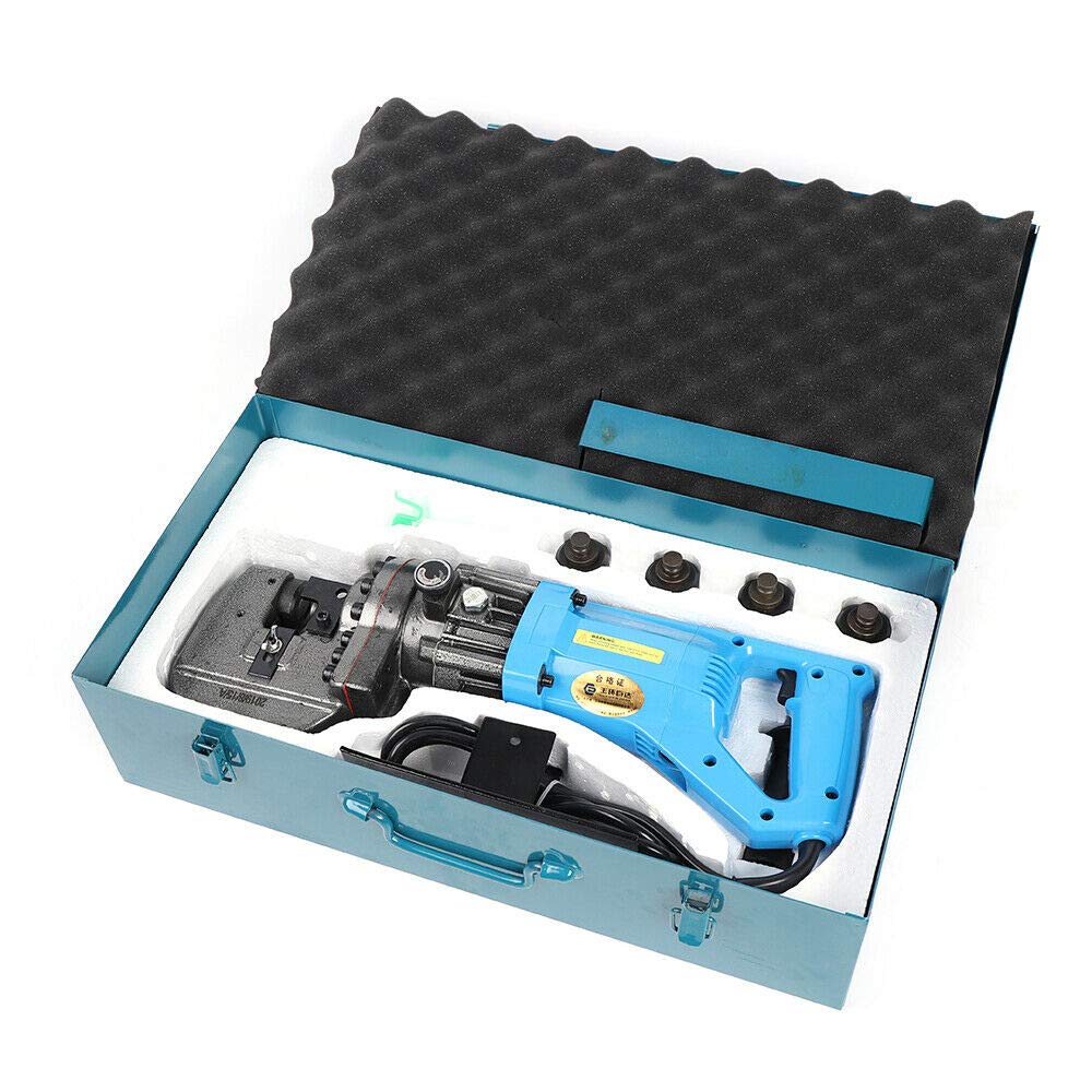 Electric Hydraulic Hole Puncher 110V 10T with 5 Dies for Metal V3637