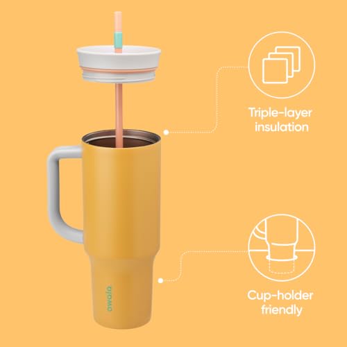 Owala Stainless Steel Insulated Travel Tumbler 40 oz Dusty Pink X1735