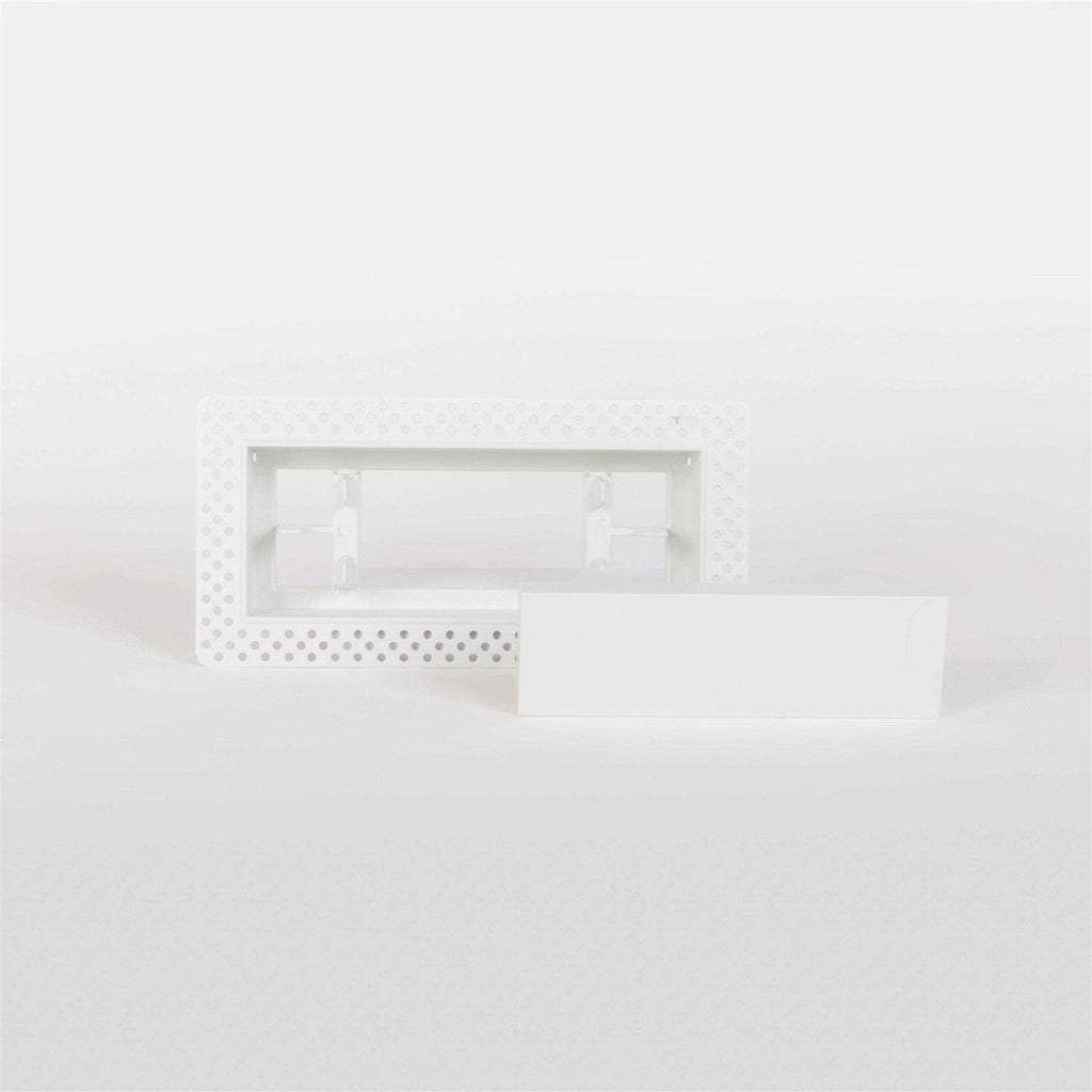 Aria Lite Flush Wall Vent 4 in. x 10 in. White P8801