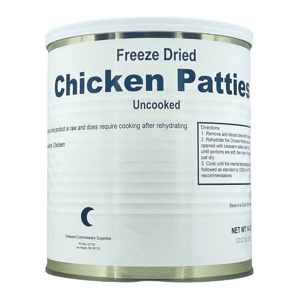 Freeze Dried Chicken Patties Emergency Food - 6 Cans J2338