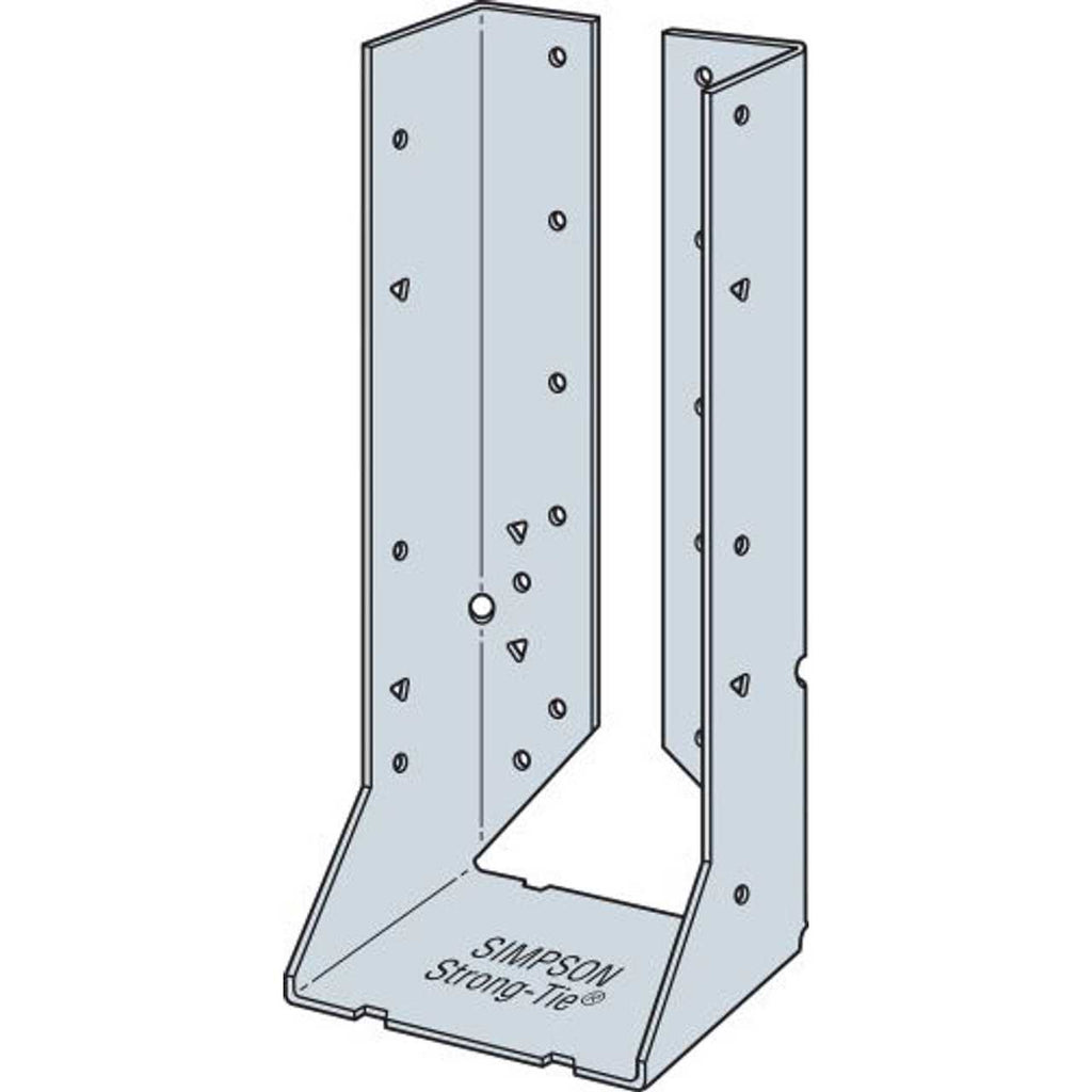 Simpson Strong-Tie HUC210-2 Galvanized Concealed-Flange Joist Hanger for Double 2x10 T39452