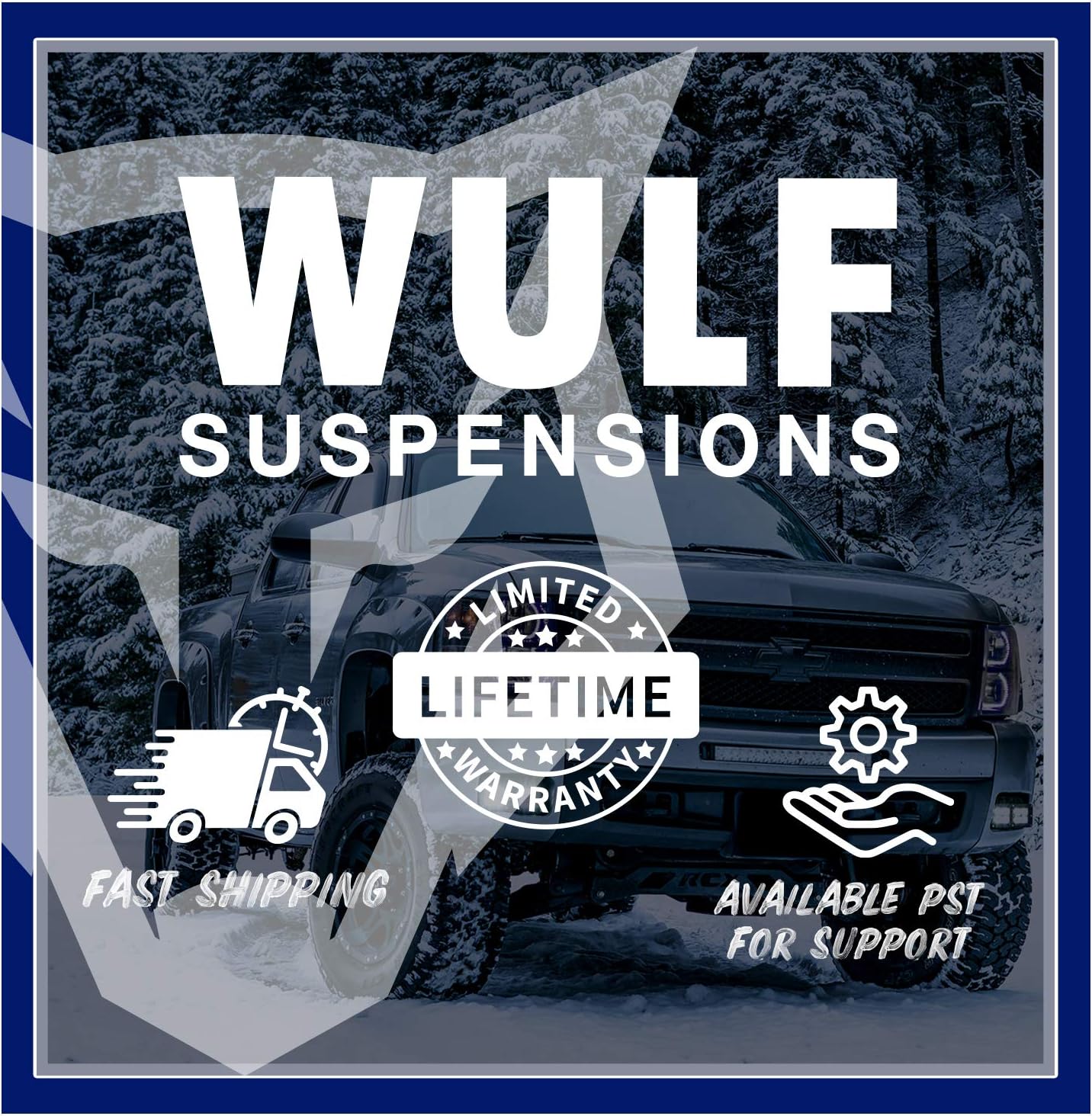 WULF Front 1-3" Rear 1.5-2" Leveling Lift Kit for Ford Ranger 4X4 C46414