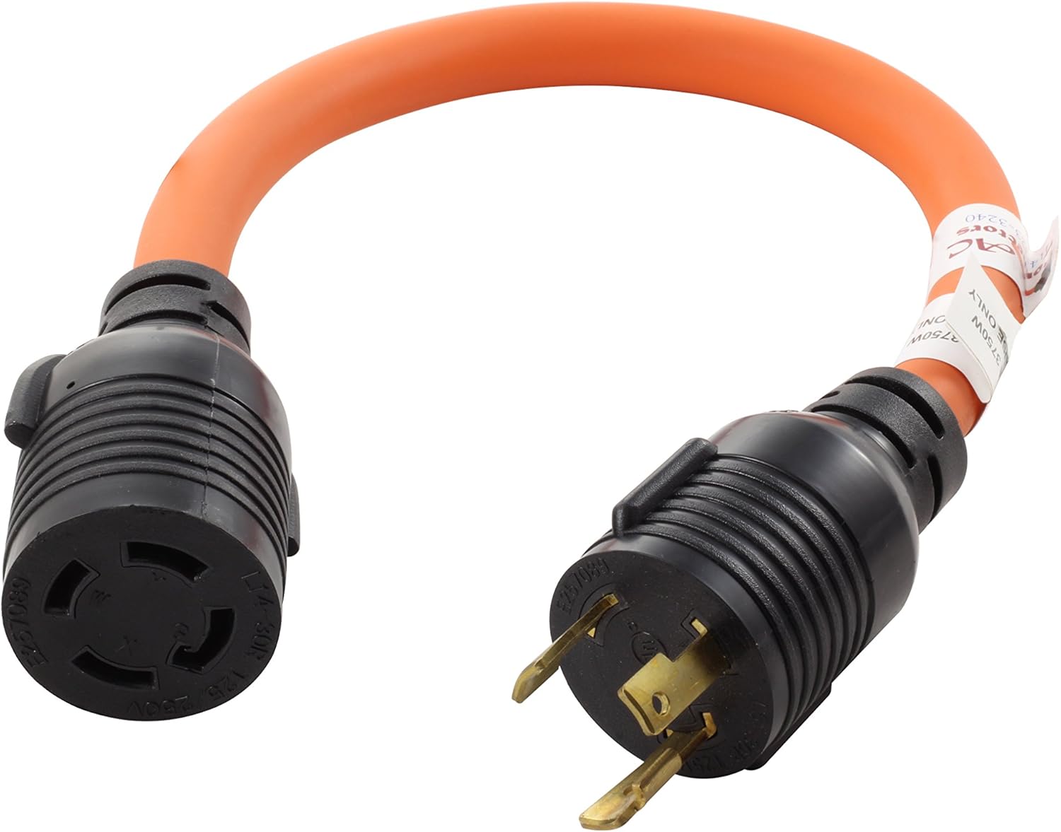 AC WORKS Generator to Transfer Switch L14-30 Inlet Box Adapter, TT-30 RV 30Amp to L14-30, Pack of 2 V2833