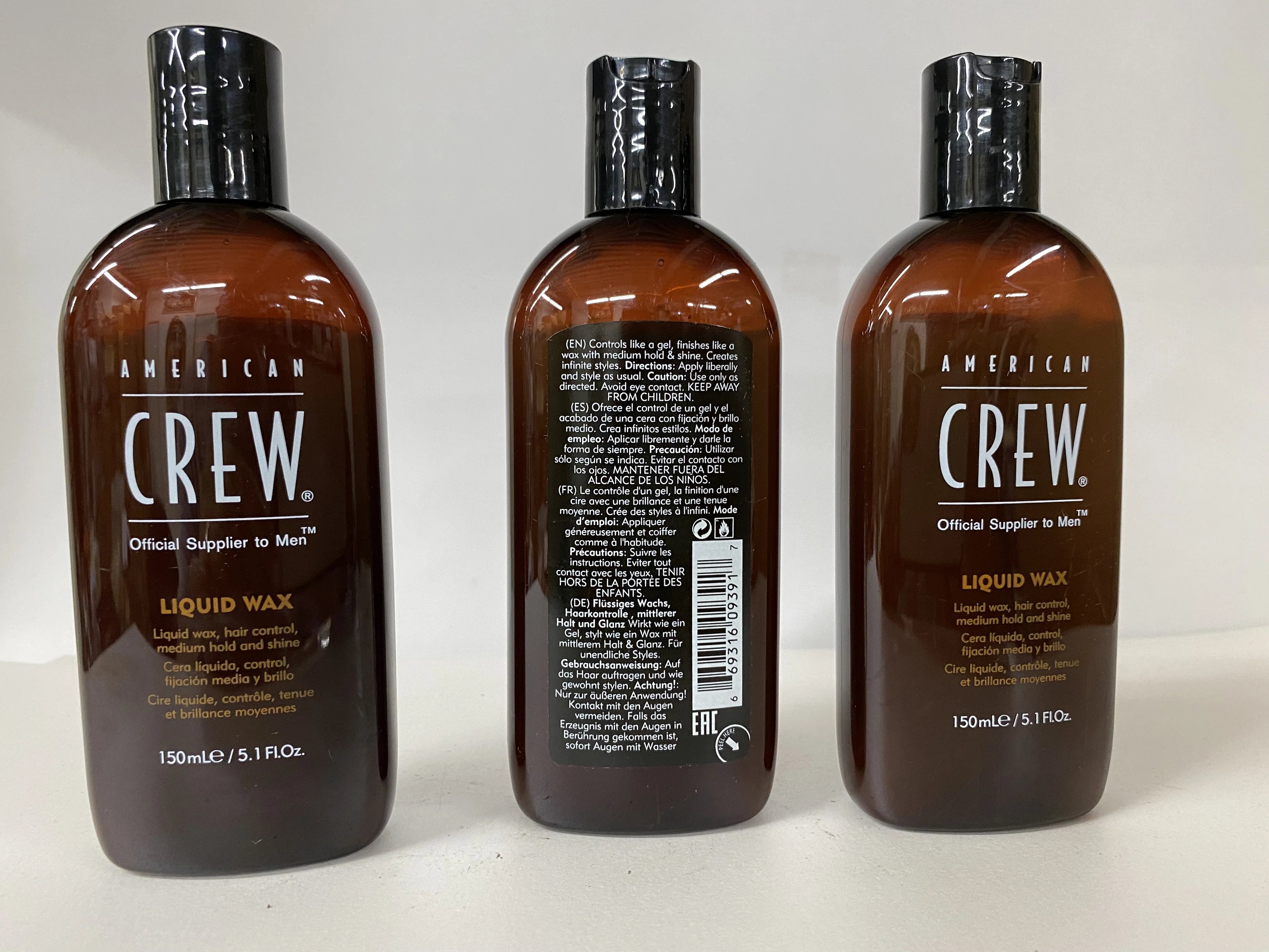 American Crew Liquid Wax 3 Pack, 5.1 fl oz O12925