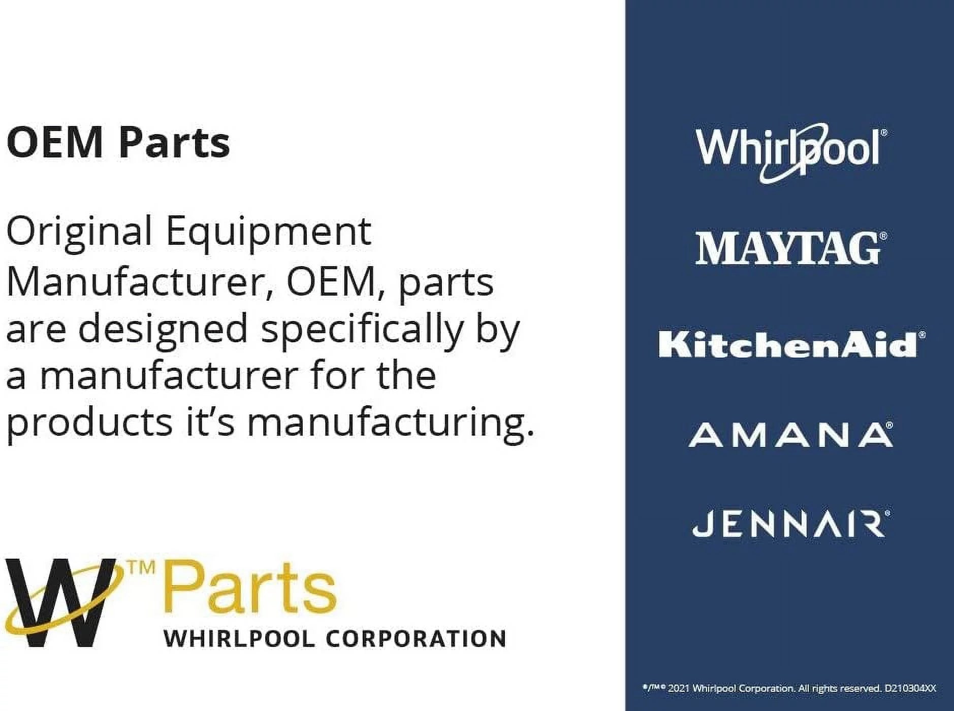 Whirlpool W10804665 Top Load Washer Run Capacitor Q6228