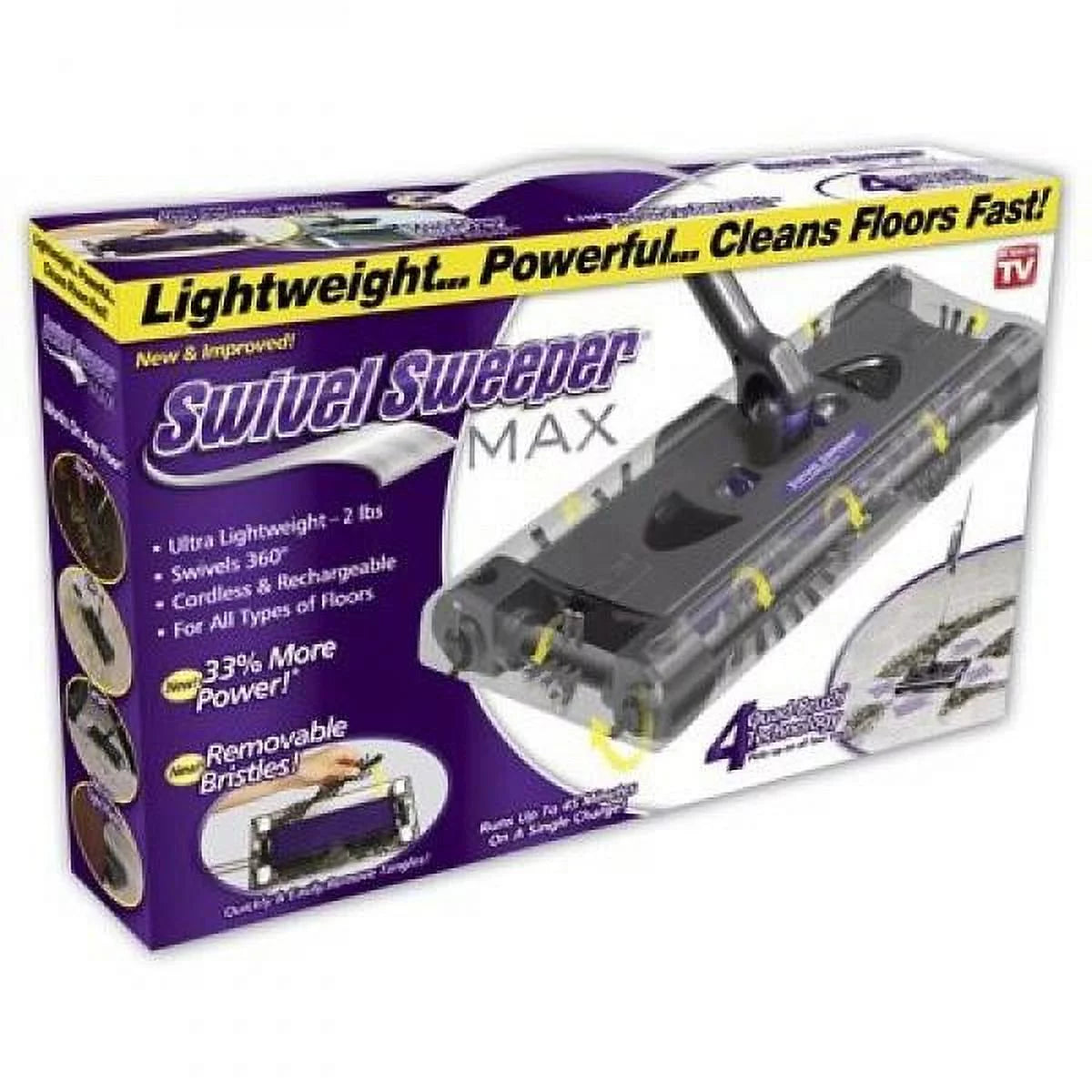 OnTel Products SWSMAX Max Cordless Swivel Sweeper