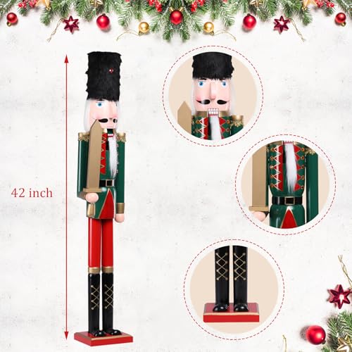 Green Wooden Soldier Nutcracker Christmas Decor Z694818