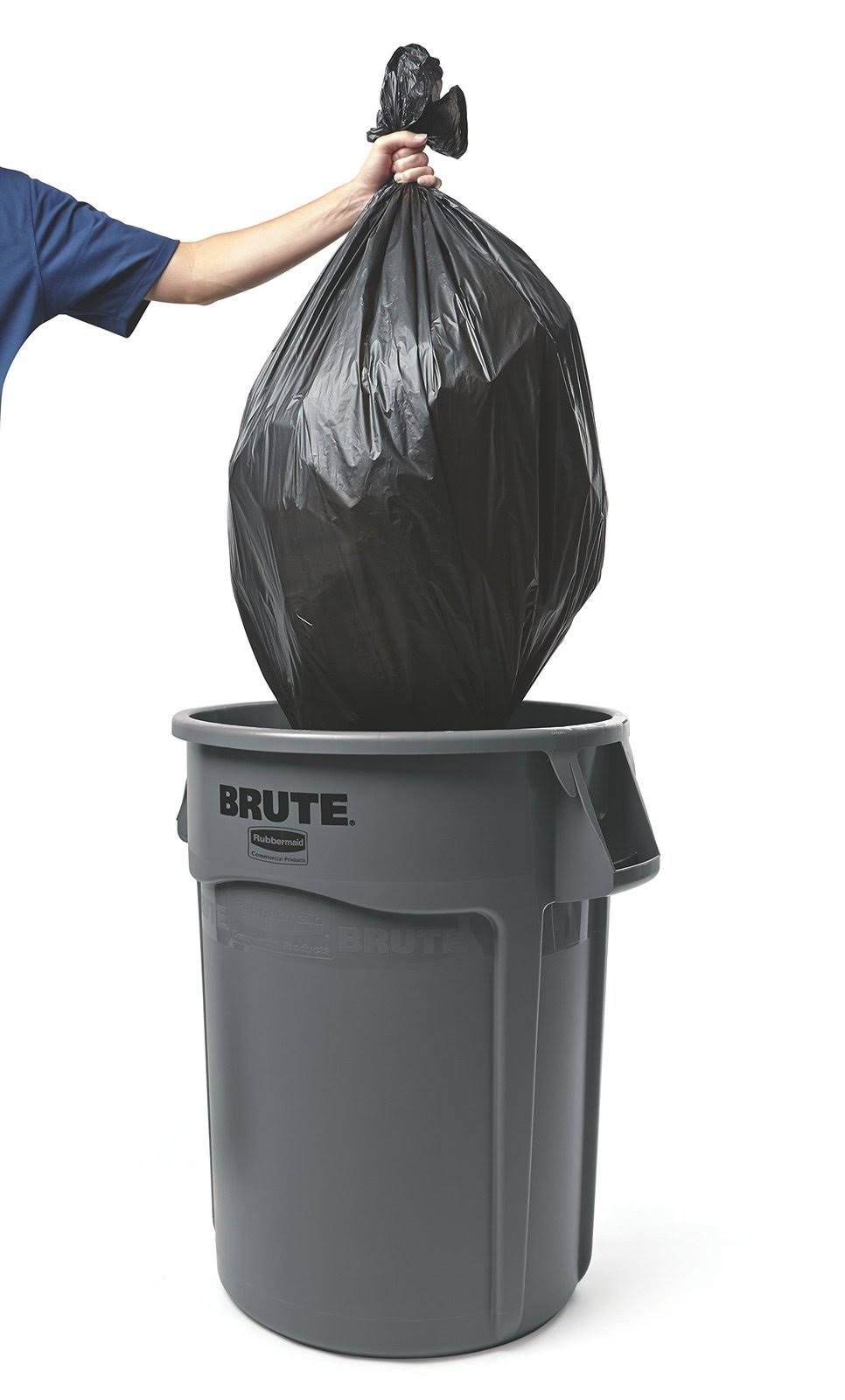Rubbermaid Commercial Brute Vented Utility Container, 44-Gallon, Gray H37873