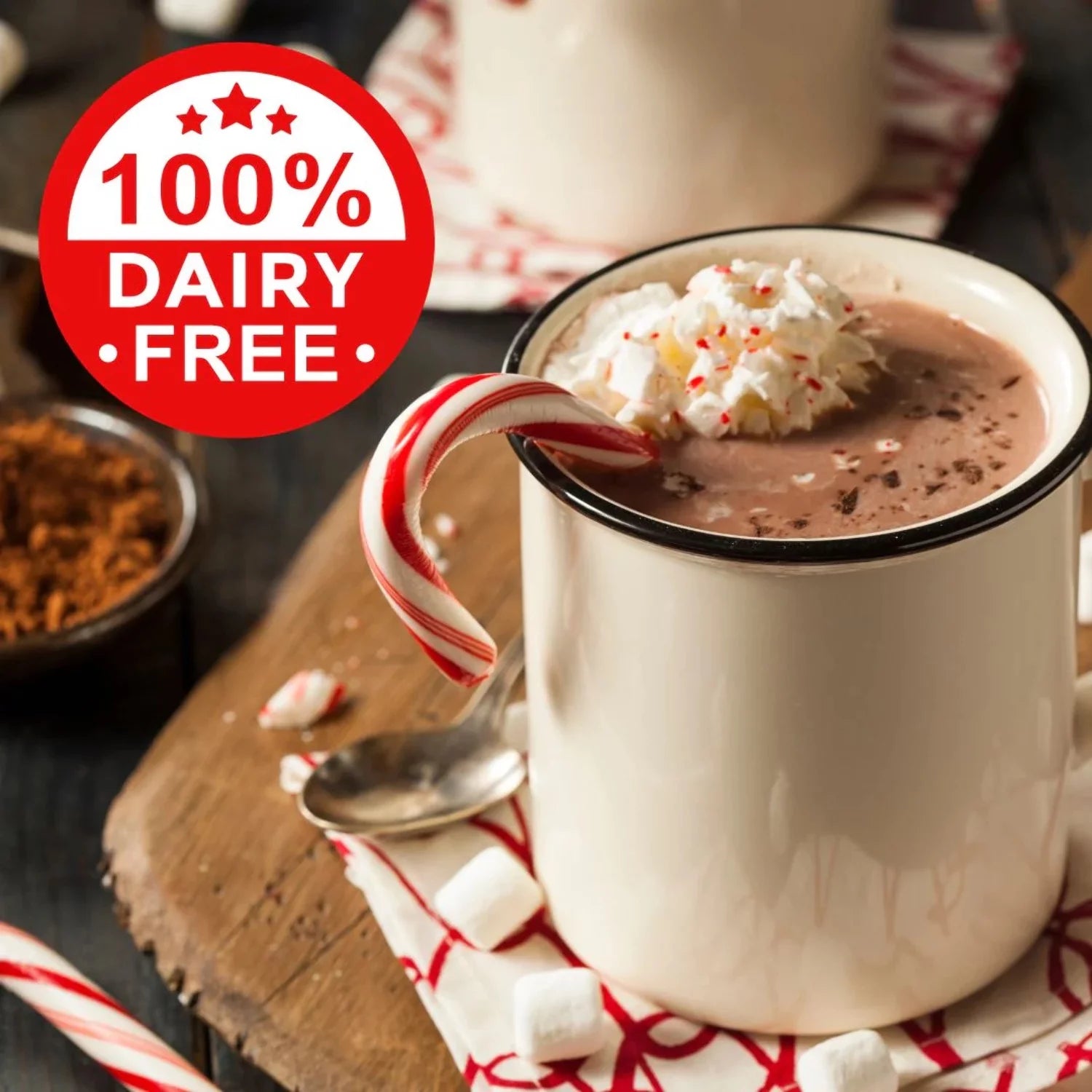 Peppermint Hot Chocolate Dairy-Free Cocoa Pods for Keurig K-Cup Brewers E923609