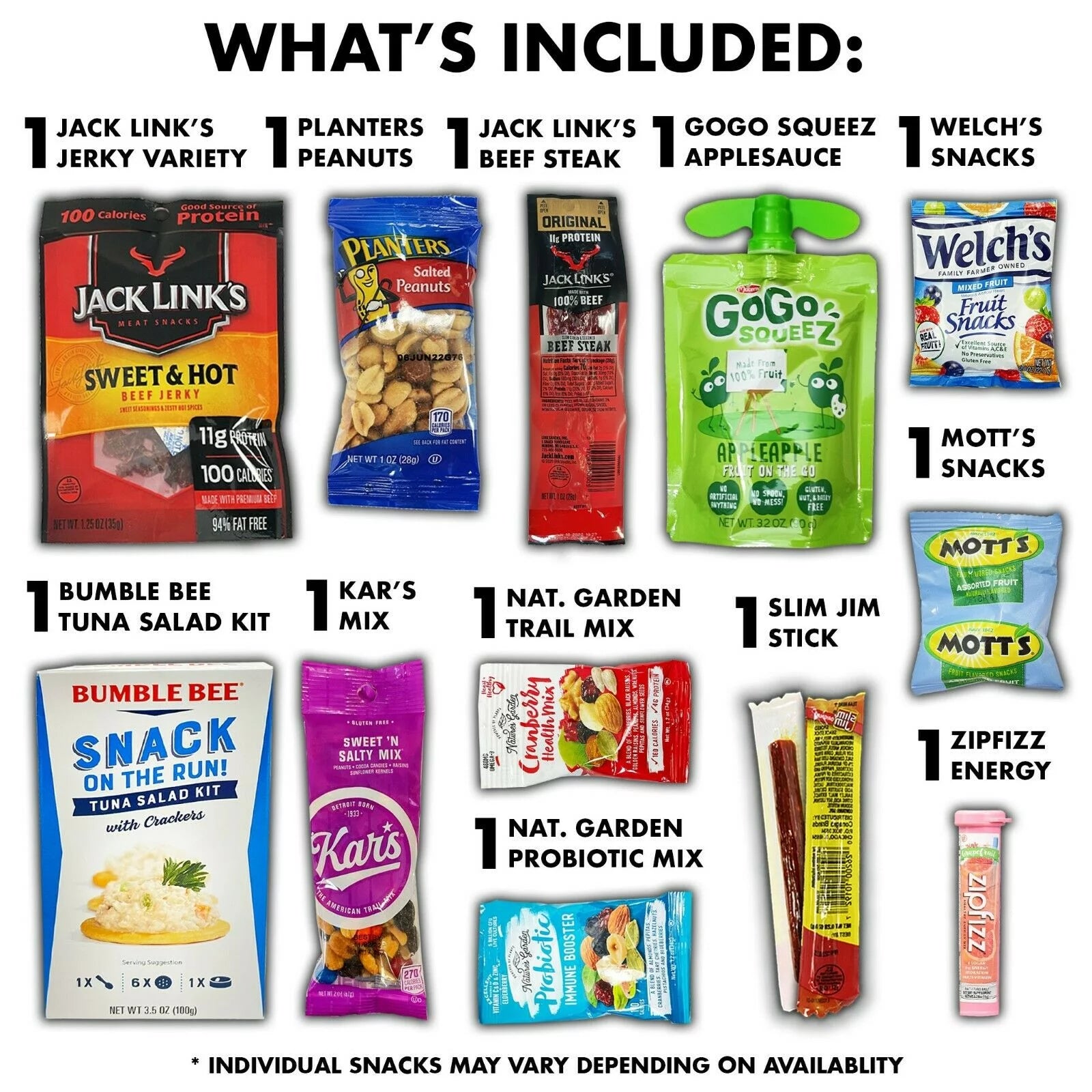Fun Flavors Box Healthy Fitness Snacks Care Package Gift Sampler E645014