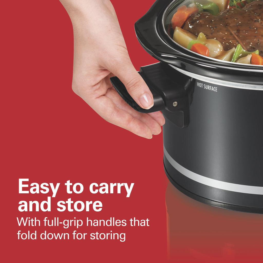 Hamilton Beach Slow Cooker 8 Quart, Removable Crock, Black M498162