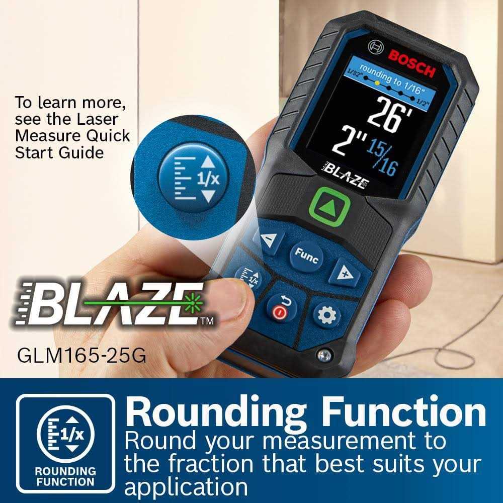 Bosch GLM165-25G Blaze Green Beam Laser Measure B240697