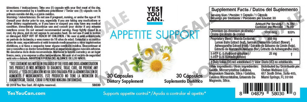 Yes You Can! Weight Loss Diet Supplement Kit - 4 Product Bundle, 30 Servings Z3590
