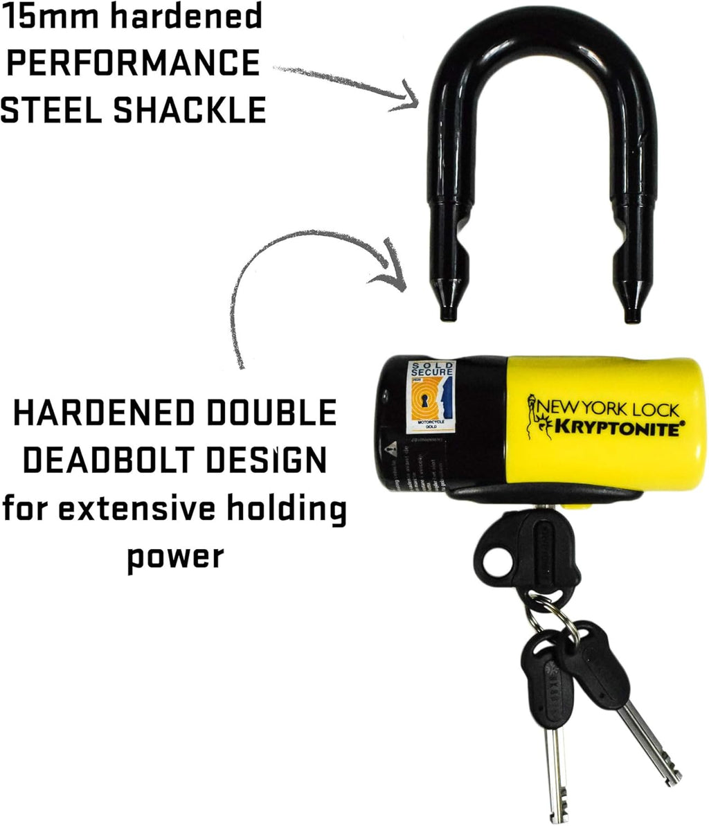 Kryptonite New York FAHGETTABOUDIT 1415 Chain & Disc Lock F480