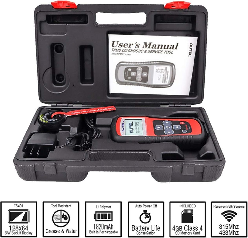 Autel MaxiTPMS TS401 TPMS Relearn Tool for Sensor Reset and Activation G640782