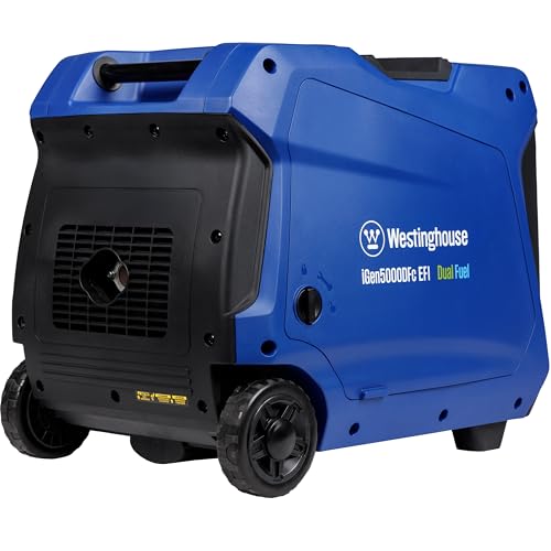 Westinghouse 5000 Peak Watt Dual Fuel Portable Inverter Generator, Remote Electric Start E228