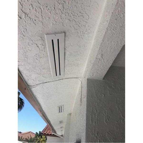 Brandguard Vents 14-in Silver Galvanized Steel Soffit Vent W716362