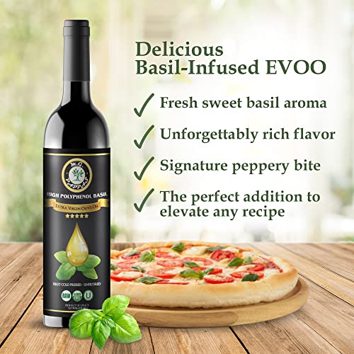 M.G. PAPPAS High Polyphenol Extra Virgin Olive Oil, Cold Pressed & Unfiltered, 12.7 oz O81138
