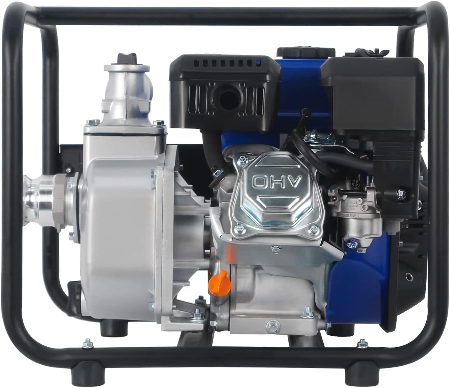 BILT HARD 2 inch Gas Powered Semi-Trash Water Pump with Water Hose Kit W1632