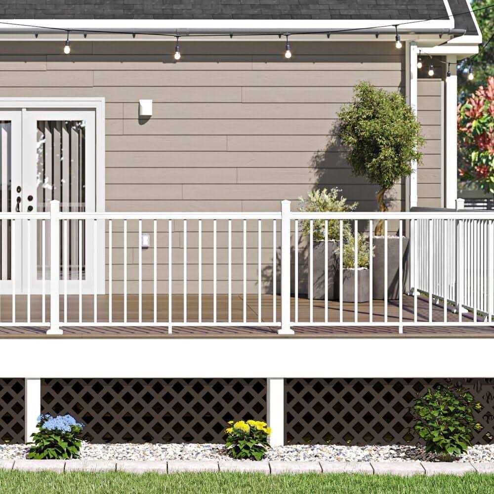 Barrette Outdoor Living 4 ft. x 8 ft Classic Diamond Vinyl Lattice C67111