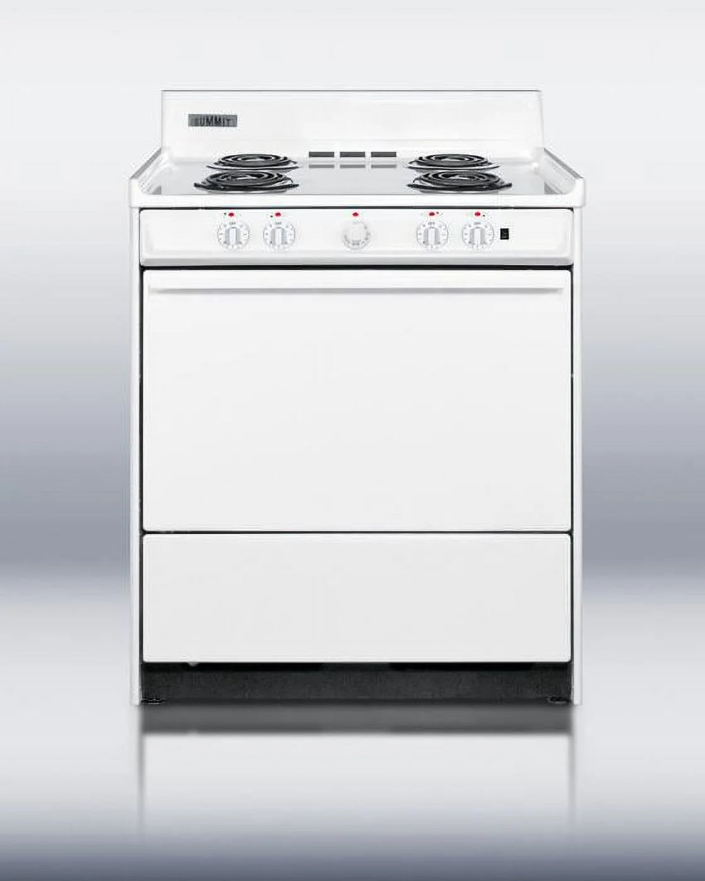 Summit WEM2171Q 30" Freestanding Electric Range in White F252358