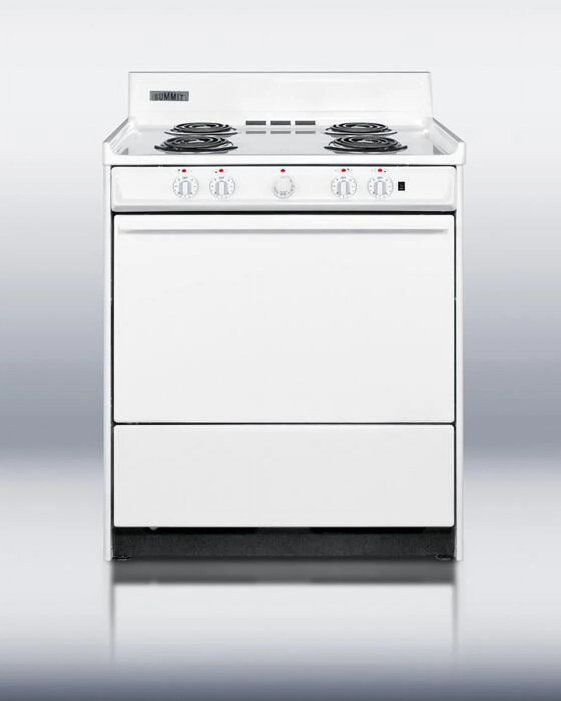 Summit WEM2171Q 30" Freestanding Electric Range in White F252358