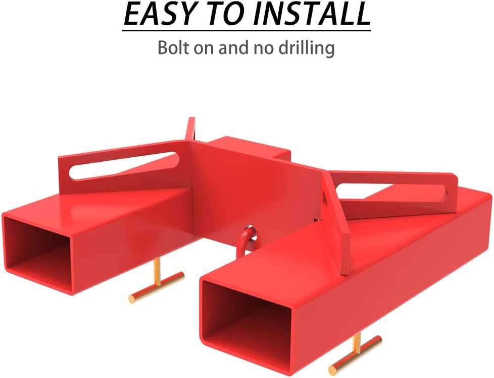 ELITEWILL Forklift Lifting Hook, 6600lbs Capacity, Red with Swivel Hook Q7213