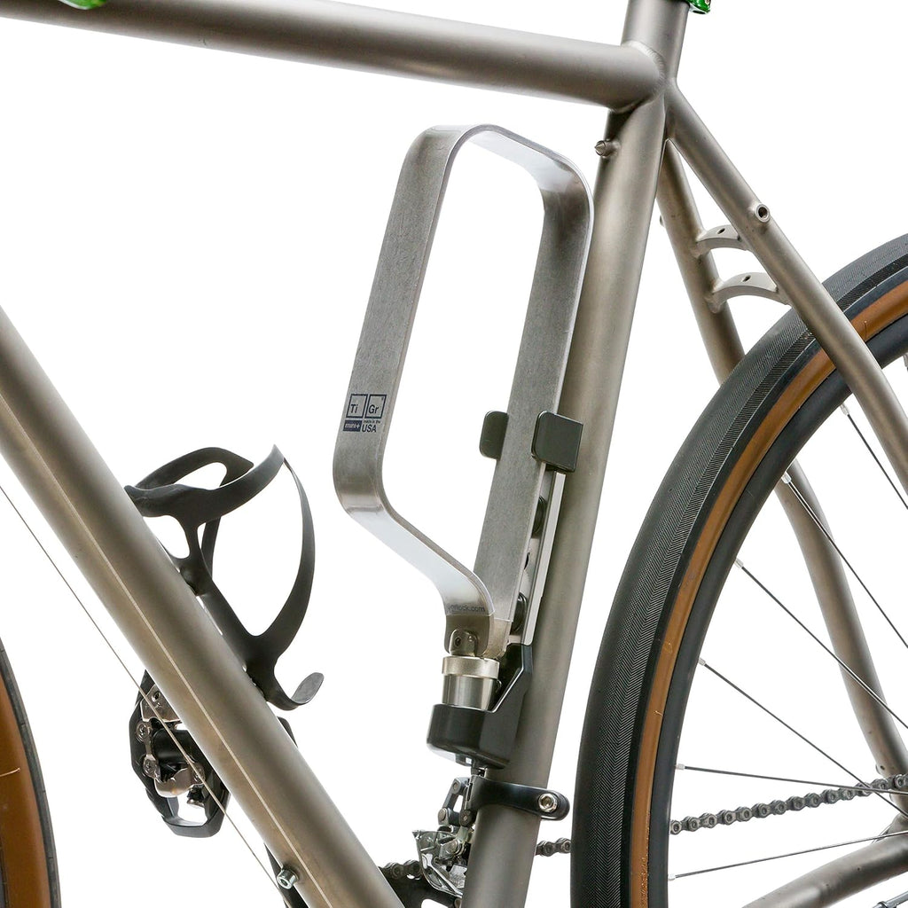 TiGr Mini+ 2-Pack Titanium Bike Locks with Mounting Clips, 4 Keys Q1752
