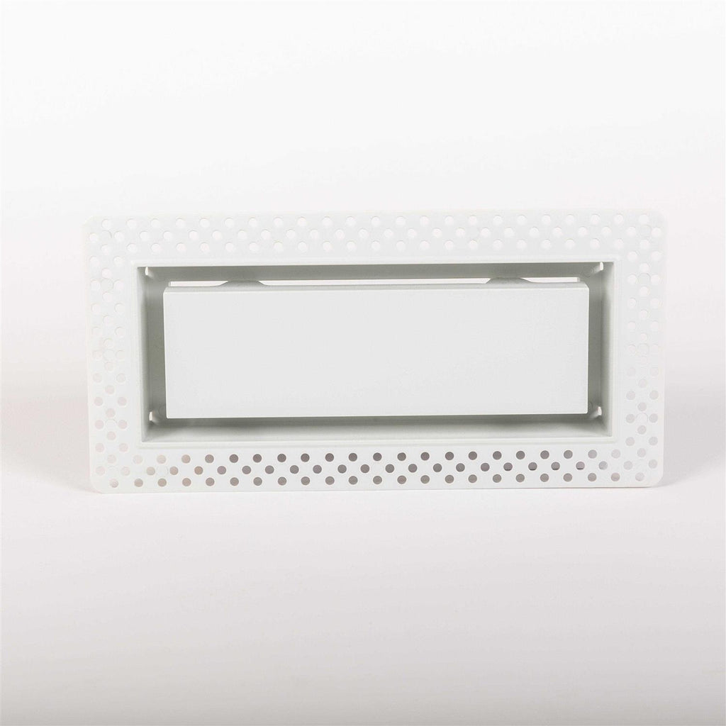 Aria Lite Flush Wall Vent 4 in. x 10 in. White P8801