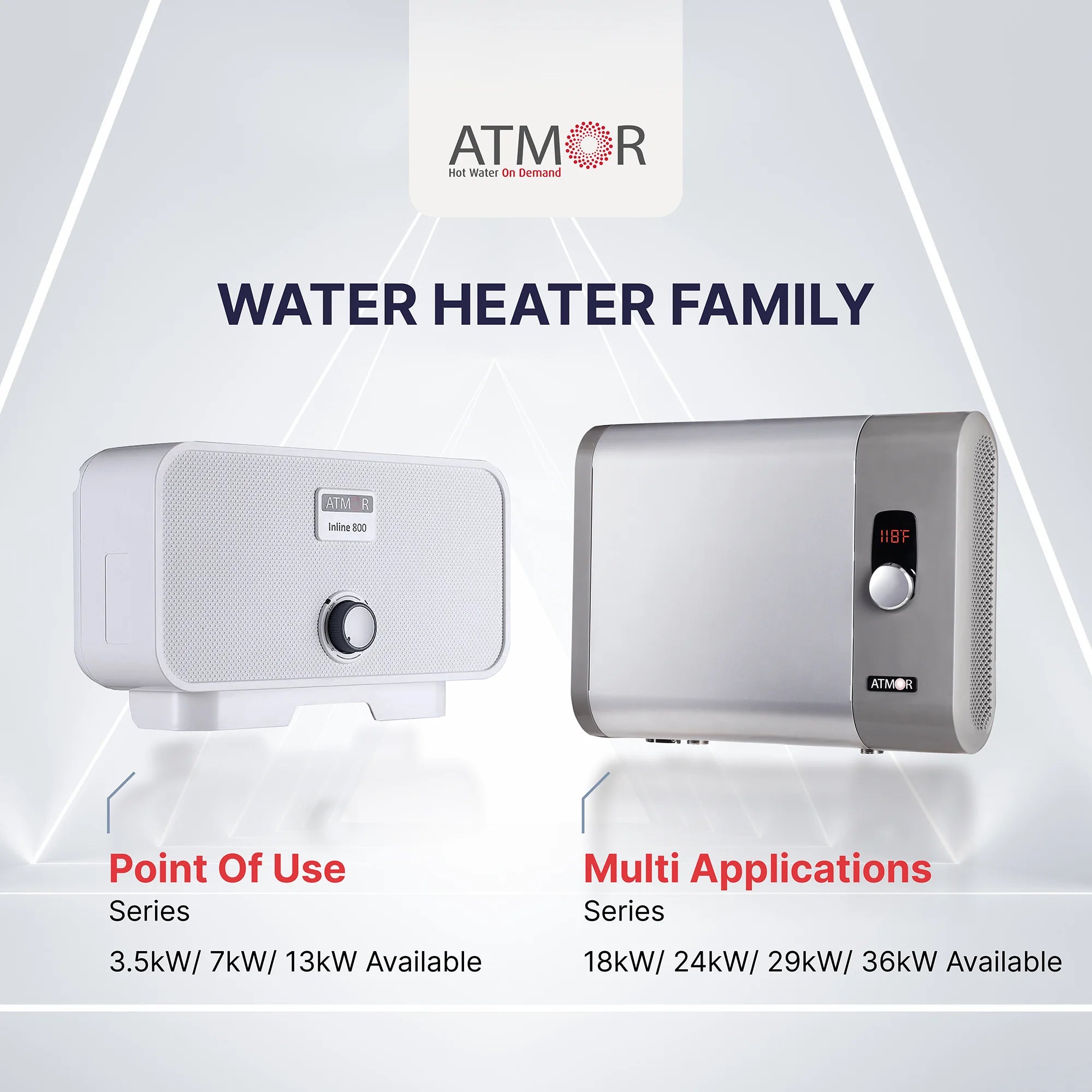 Atmor 29kW 5.4 GPM Electric Tankless Water Heater V60640