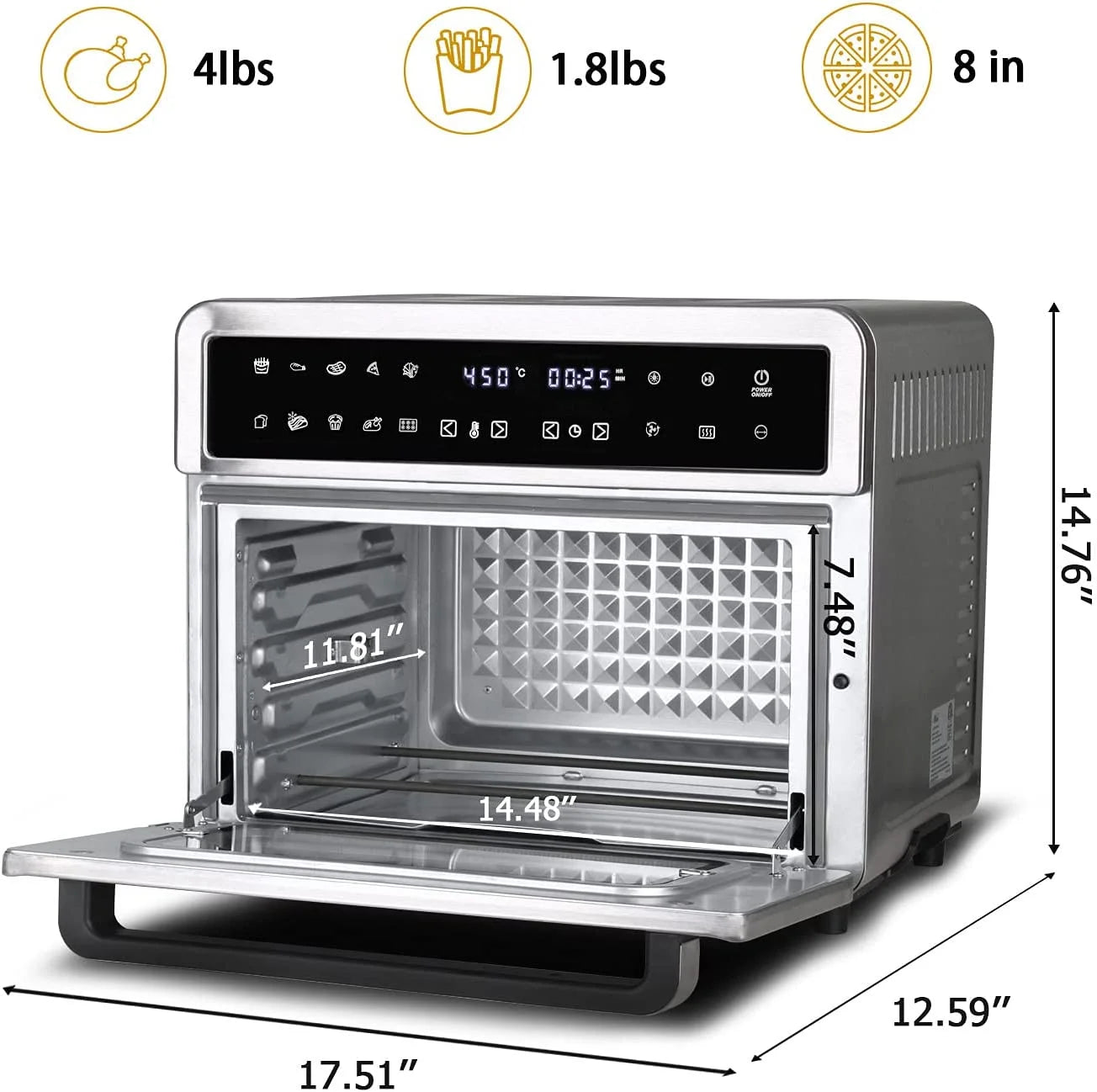 26QT Air Fryer Oven, Large Family Size Y8882