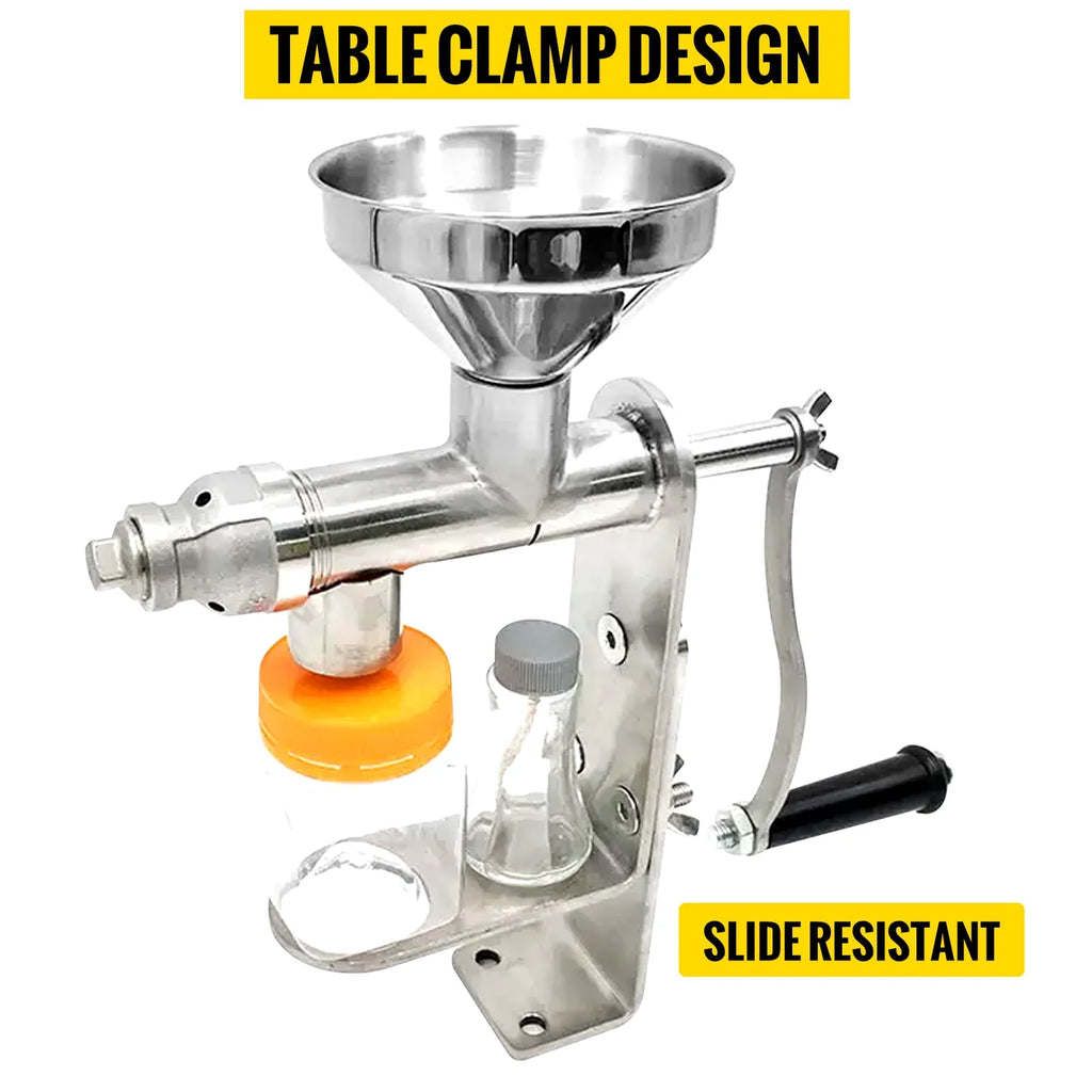 BENTISM HD Manual Oil Press Machine Stainless Steel M665935