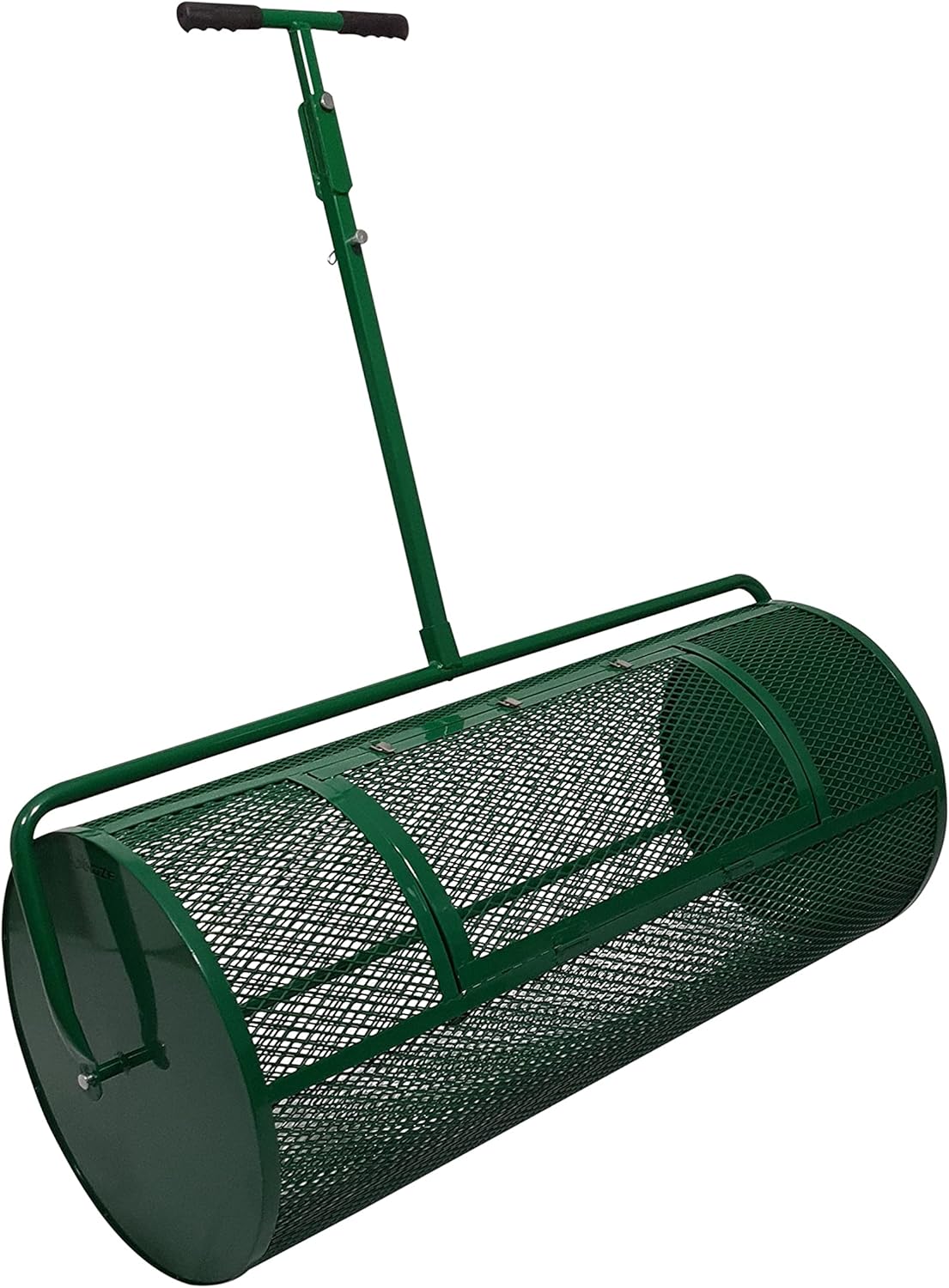 Landzie Lawn & Garden Spreader - 44 Inch Heavy Duty Metal Mesh Push/Tow Spreader for Compost, Peat Moss, Top Soil, Mulch B67611