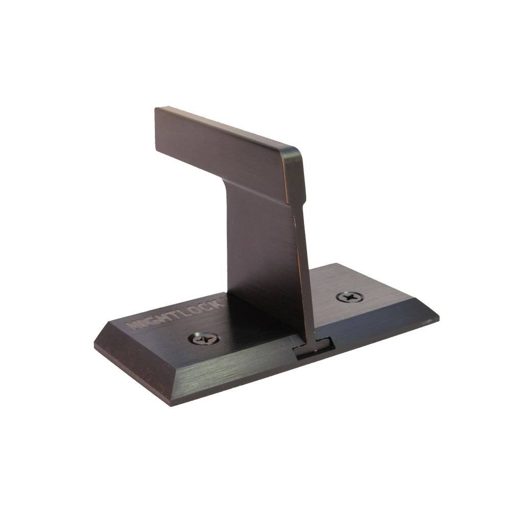 Nightlock Security Lock Patio Sliding Door Barricade Dark Bronze 13004