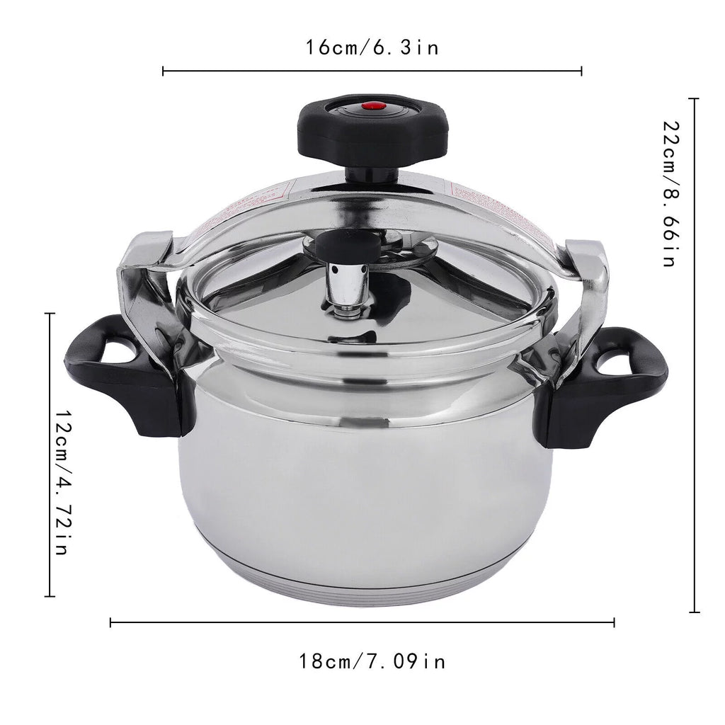3L Mini Pressure Cooker 304 Stainless Steel 50Kpa A144