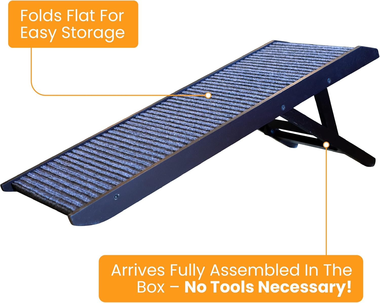 Adjustable Folding Dog Ramp for Bed, Couch, and Pets X892084