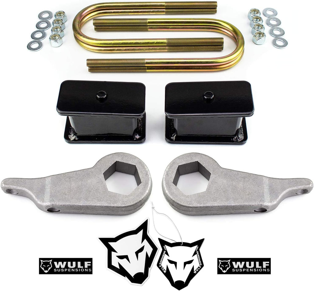 WULF 1-3" Front 3" Rear Lift Kit compatible with 1998-2011 Ford Ranger 2WD 4X4 with Torsion Bar Suspension