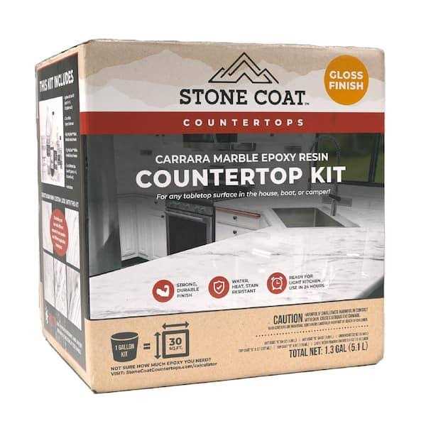 Stone Coat Countertops Carrara Marble Finish Countertop Kit A184