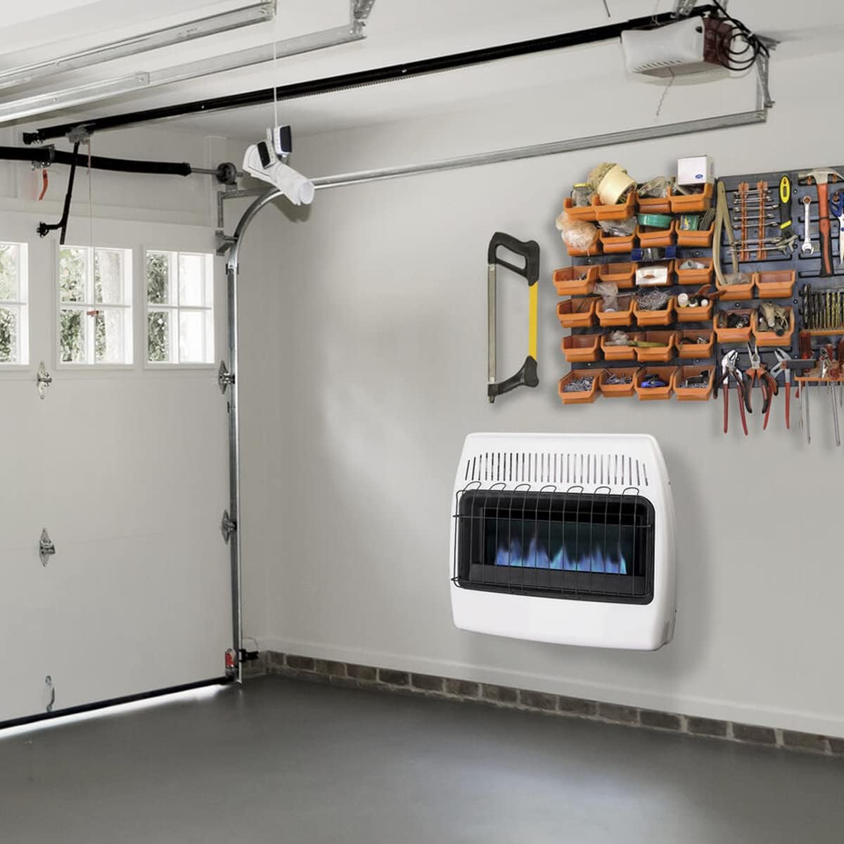 UTY 30,000 BTU Dual Fuel Wall Heater for Indoor Use, Vent-Free, White C3495