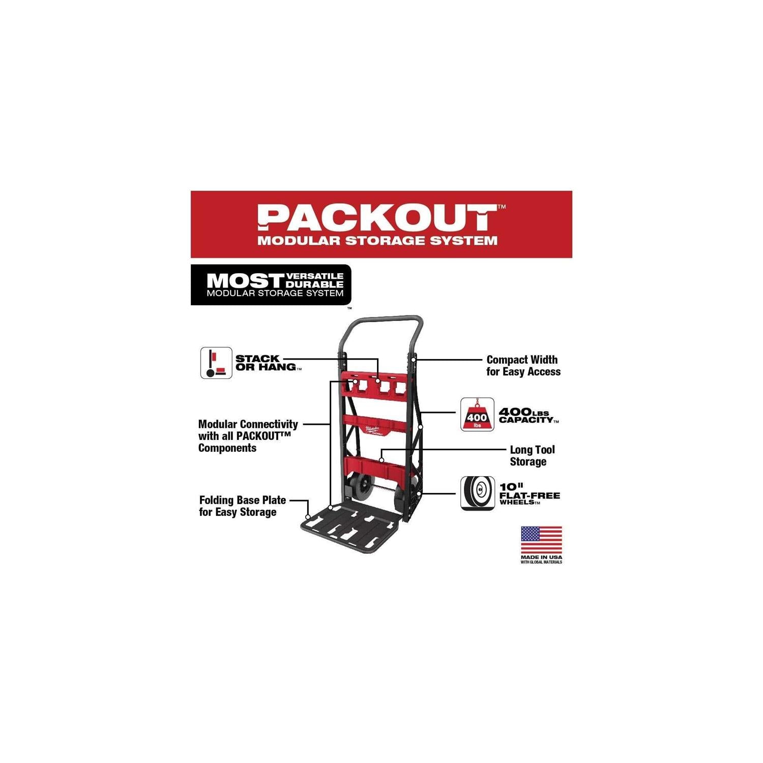 Milwaukee PACKOUT 2 Wheel Cart F1814