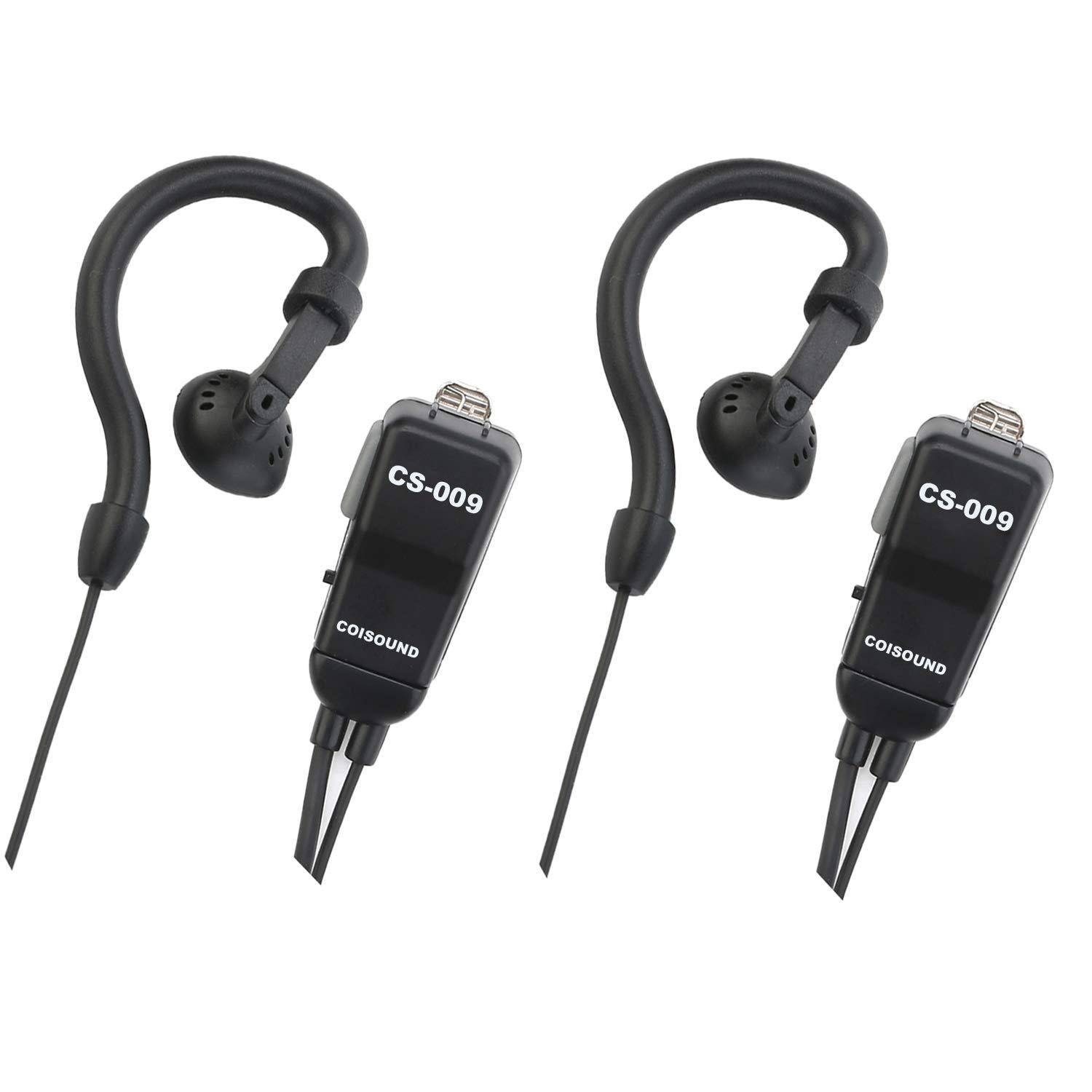 Two Way Radio Earpiece Compatible Midland Avph4 Ear-Clip Two Way Headset for Midland Walkie Talkie Earpiece(Pair)