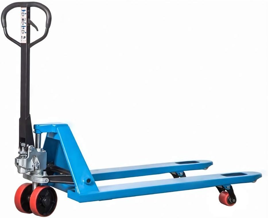 DAZONE Pallet Jack, M25 Heavy Duty Manual Pallet Truck 5500 lb. Hand Pallet Jack Lift 27"x 48" for Loading, Unloading and Handling palletized Goods in Warehouse Dock Supermarket Workshops and Homes