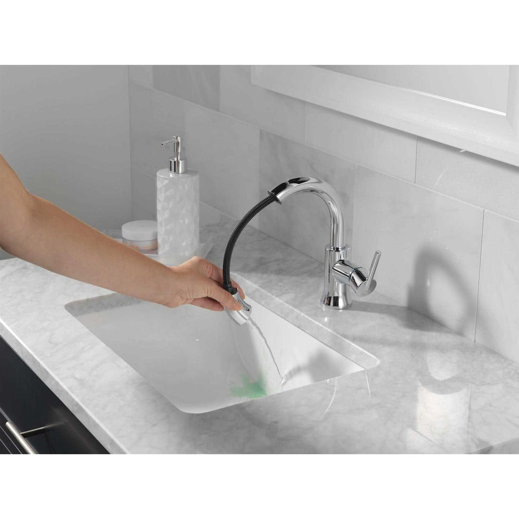 Delta 559HAR-PD-DST Trinsic Single Hole Bathroom Faucet S7297