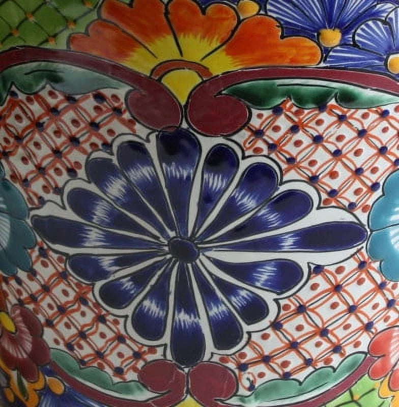 Ayumba Mexican Talavera Ceramic Garden Pot K214951
