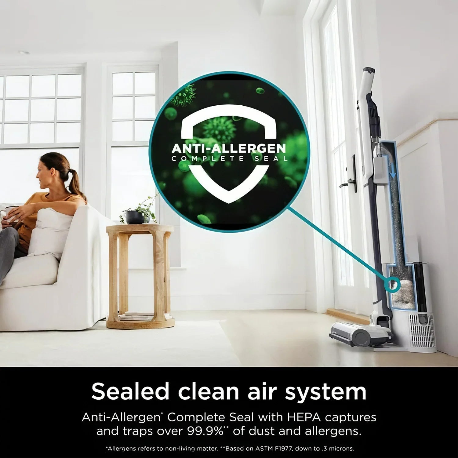 Shark Wandvac Self-Empty System Cordless Stick Vacuum Cleaner with HEPA Base, WS640AE C430