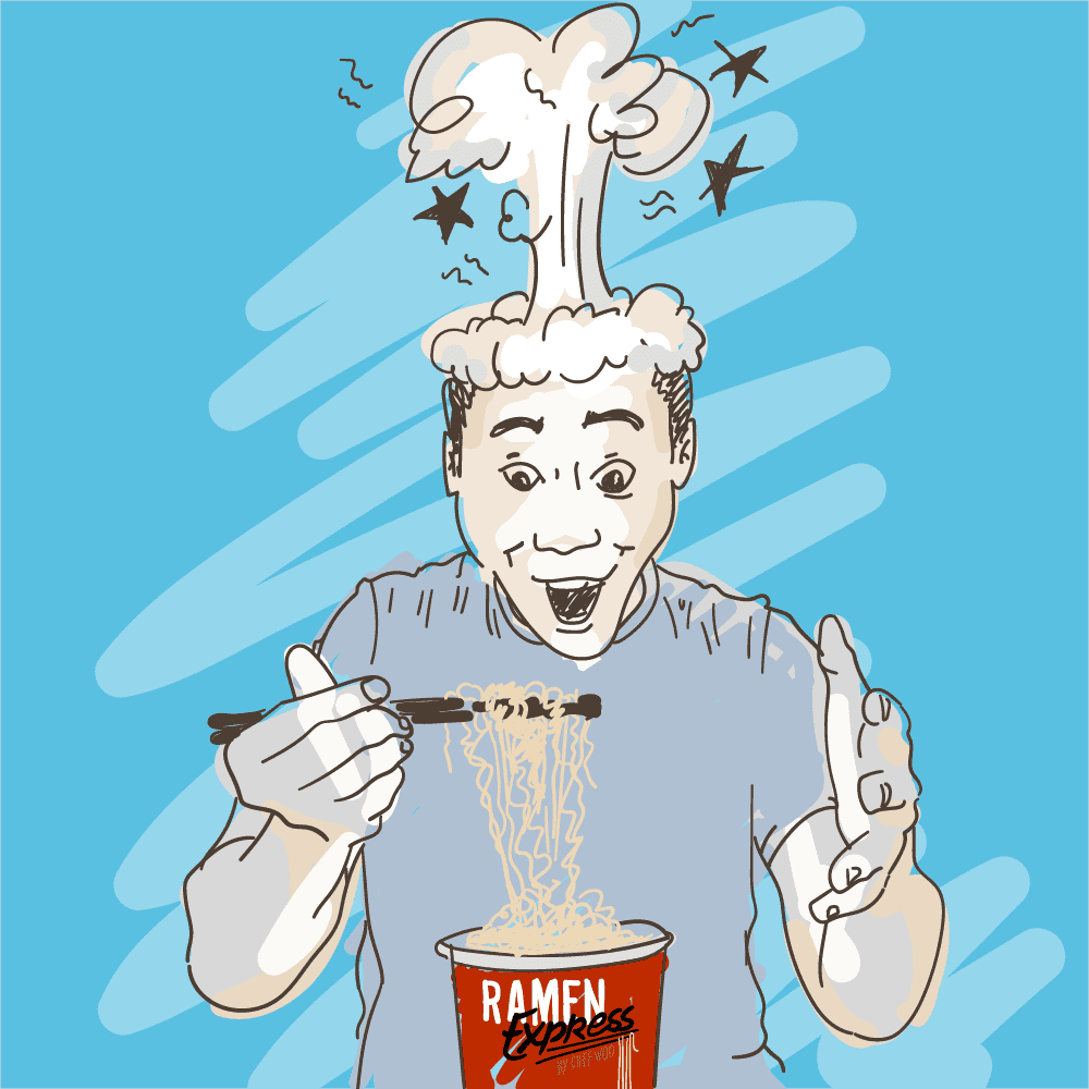 Chef Woo Ramen Express Shrimp Flavor Ramen Noodles, Vegan, 2.25 oz Cup, 12 Pack W21388